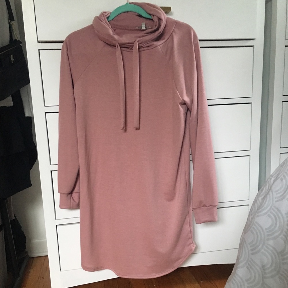 Charlotte Russe Cowl Neck Sweater Dress (Medium)